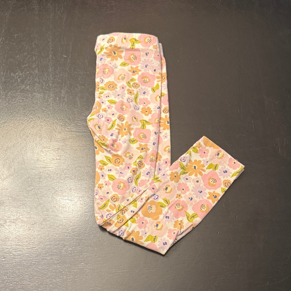 Cat & Jack Pink Floral Kids Leggings